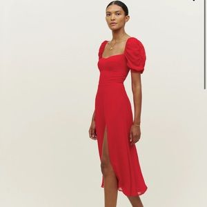Reformation Bandit Dress, Cherry, Size 4, NWT